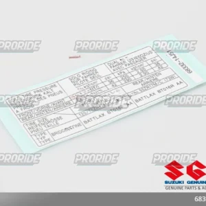 תו מידע על צמיגים GSX-R600 11-25