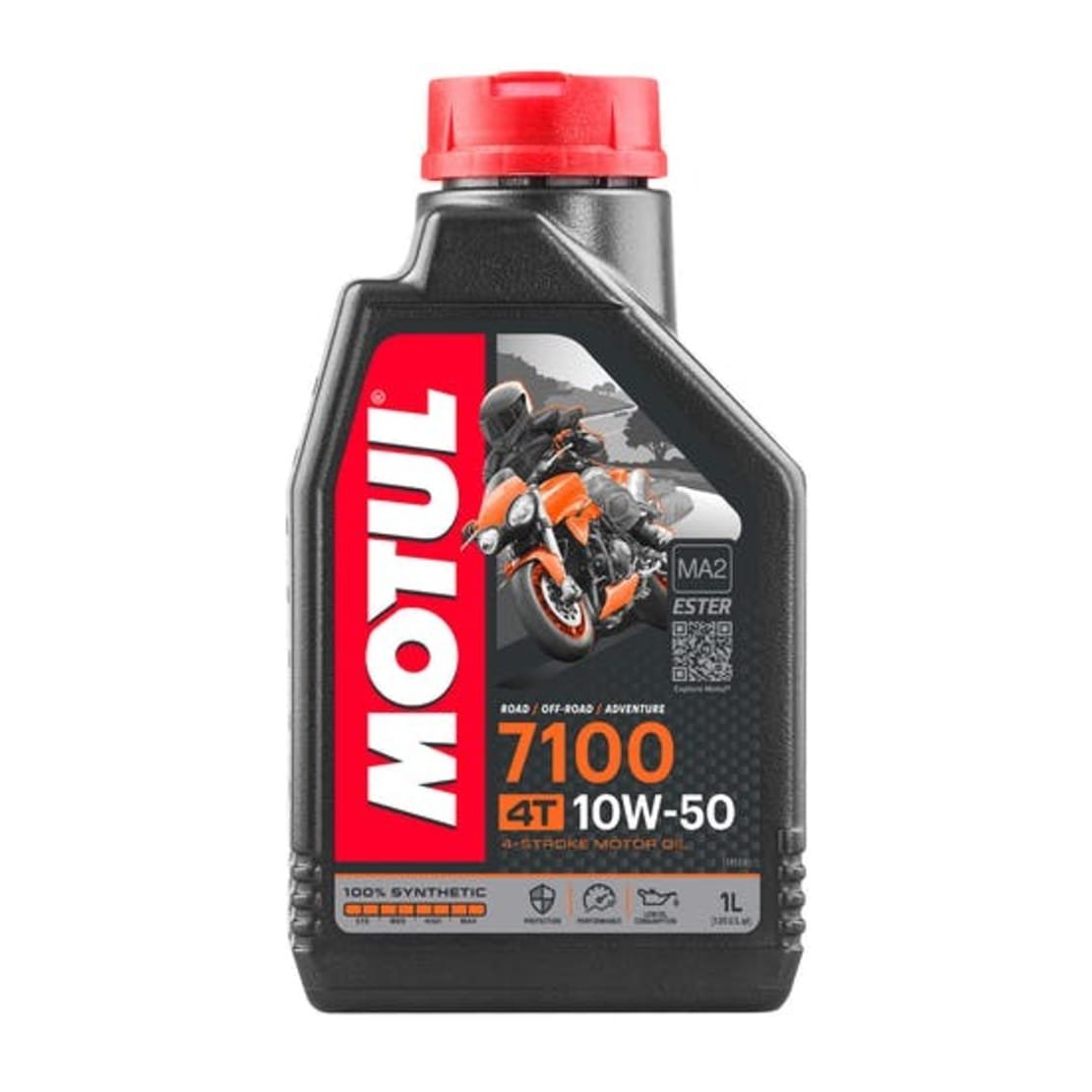 שמן מנוע 4 פעימות 10W50 מוטול 1 ליטר - MOTUL 7100